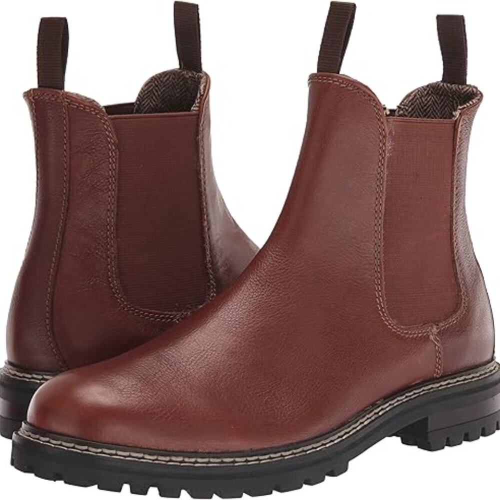 Crevo Douro Men's Leather Boots, Brown. Size 13M, Brand New w/ Box